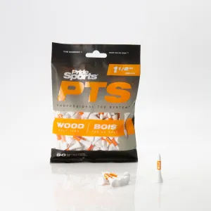 PTS Wood Golf Tees RETAIL BAGS