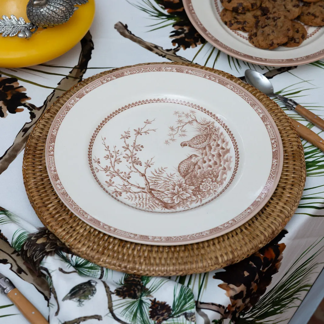 Quail China Dinner Plate