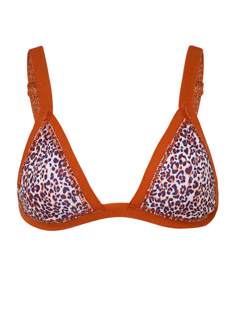 Raquel Triangle Top in Wisteria Bloom