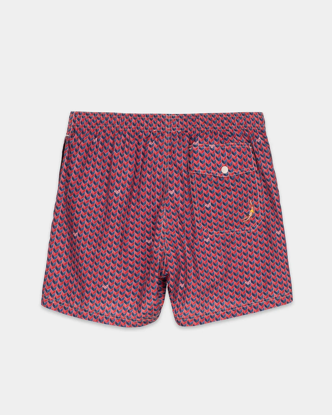 Red Grains Swim Shorts