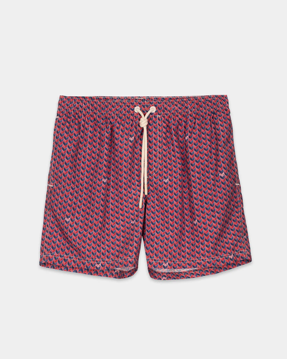 Red Grains Swim Shorts