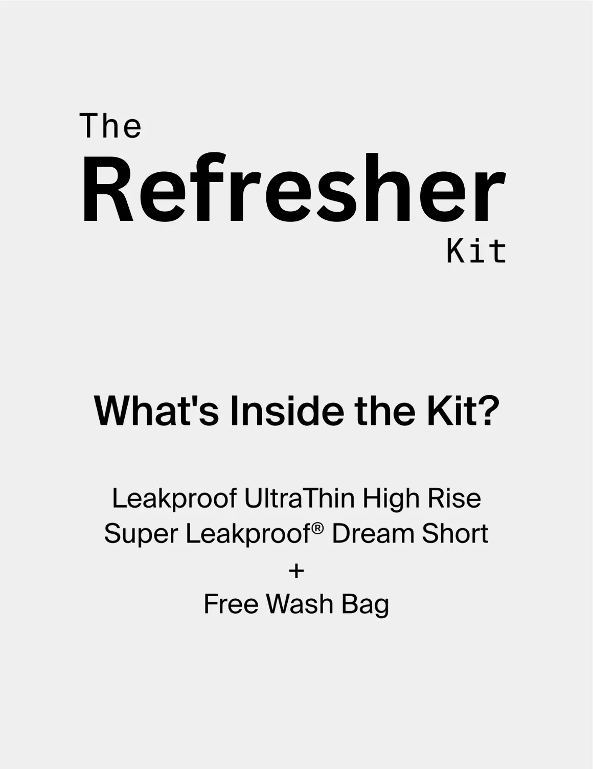 Refresher Kit - High Rise