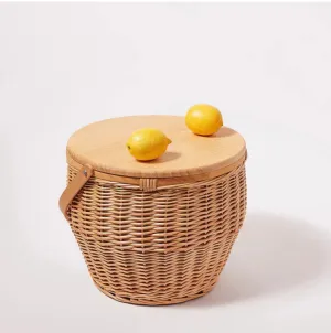 Round Picnic Cooler Basket