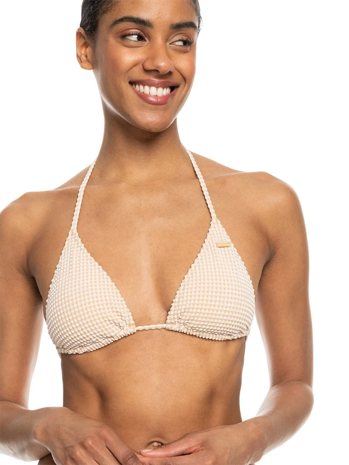 Roxy Ladies Gingham Tiki Tri Bikini Top