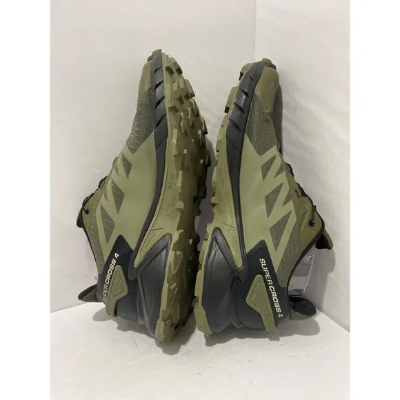 Salomon Mens Supercross 4 Running Olive Night Moss Gray Black size 9.5