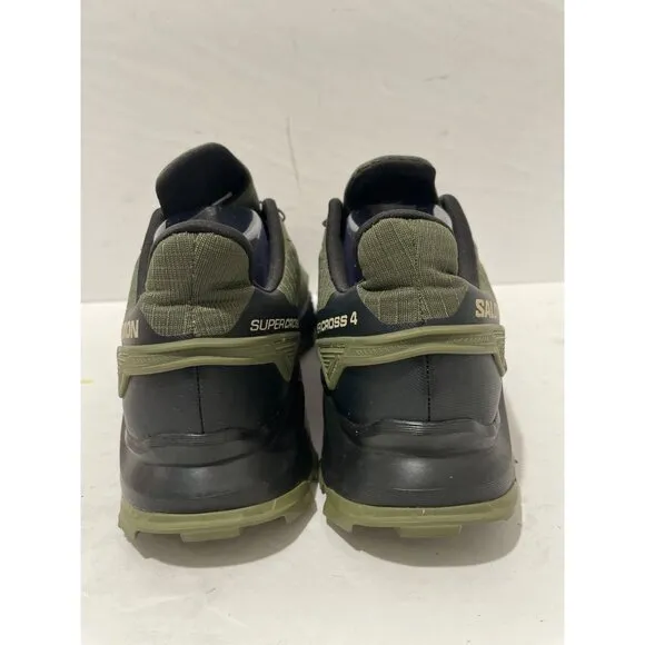 Salomon Mens Supercross 4 Running Olive Night Moss Gray Black size 9.5