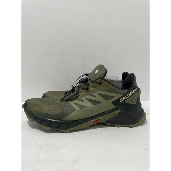 Salomon Mens Supercross 4 Running Olive Night Moss Gray Black size 9.5