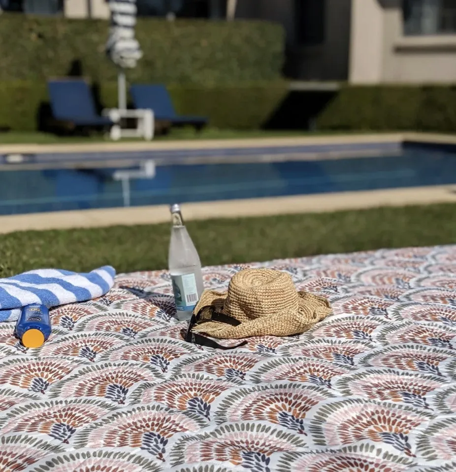 Saltwalter Picnic Co Peacock Picnic Rug