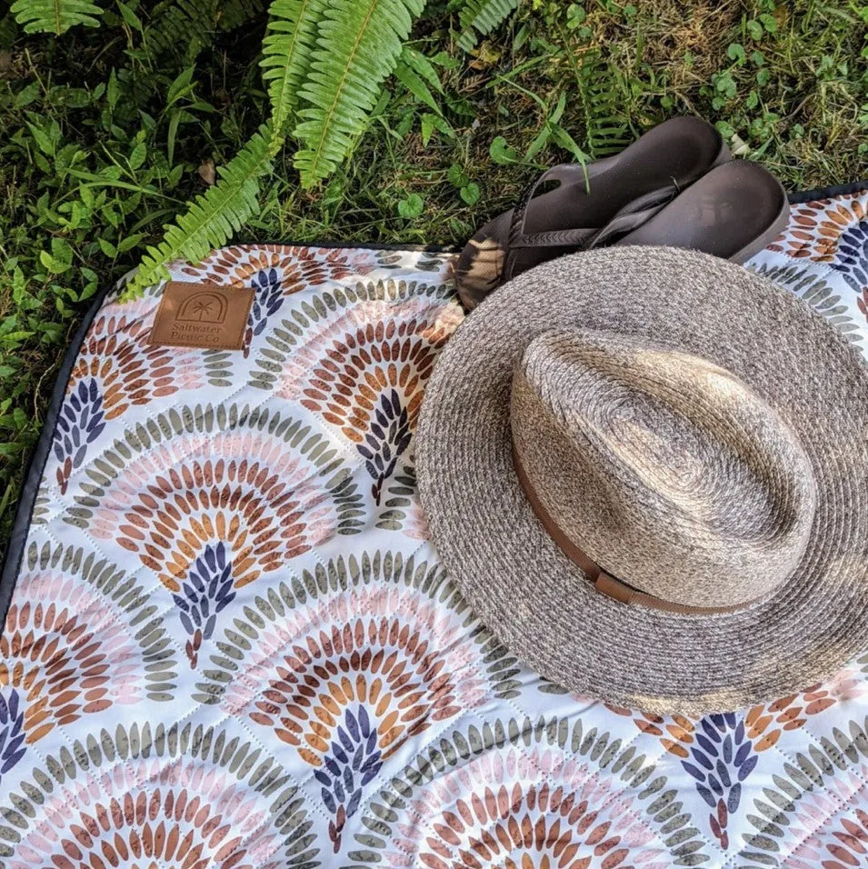 Saltwalter Picnic Co Peacock Picnic Rug