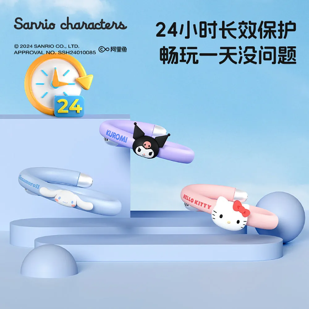 Sanrio Mosquito Repellent Essential Oil Bracelet - Cinnamoroll with 6 Oil Sticks