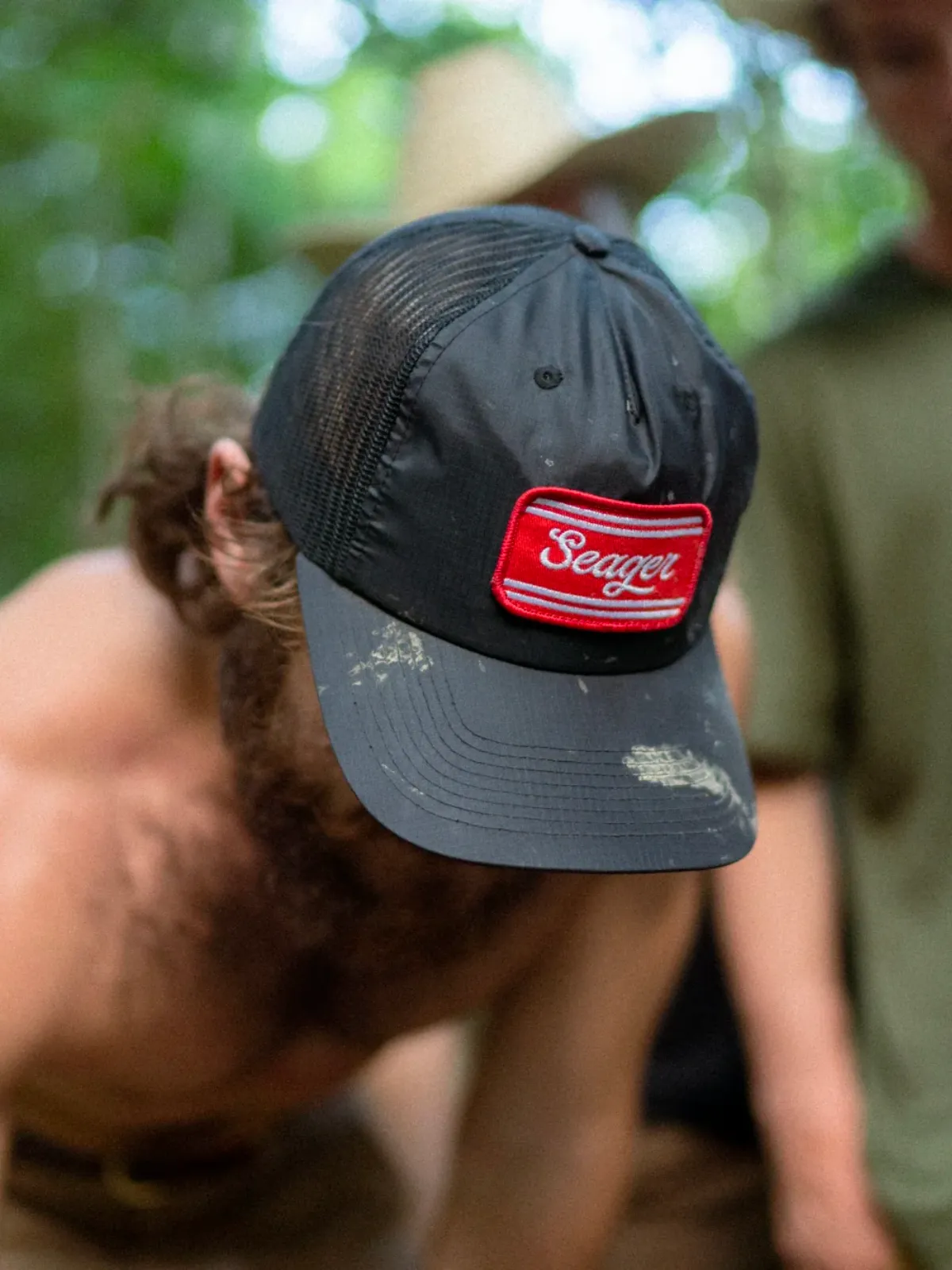 Seager Whitewater Nylon Mesh Snapback - Black
