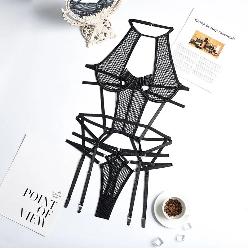Sensual Bandage Mesh Lingerie