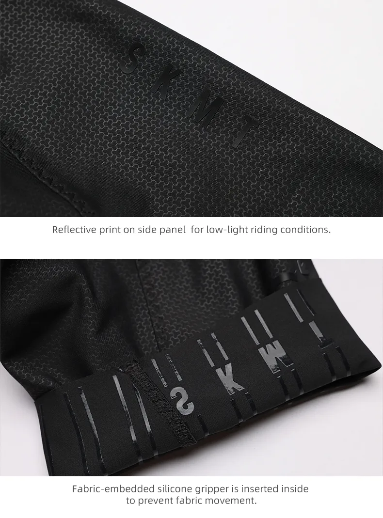 SKULL MONTON WOMENS BIB SHORTS MINIMA BLACK GRAY
