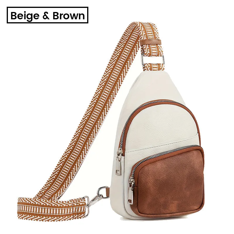 Small Faux Leather Women's Sling Bag