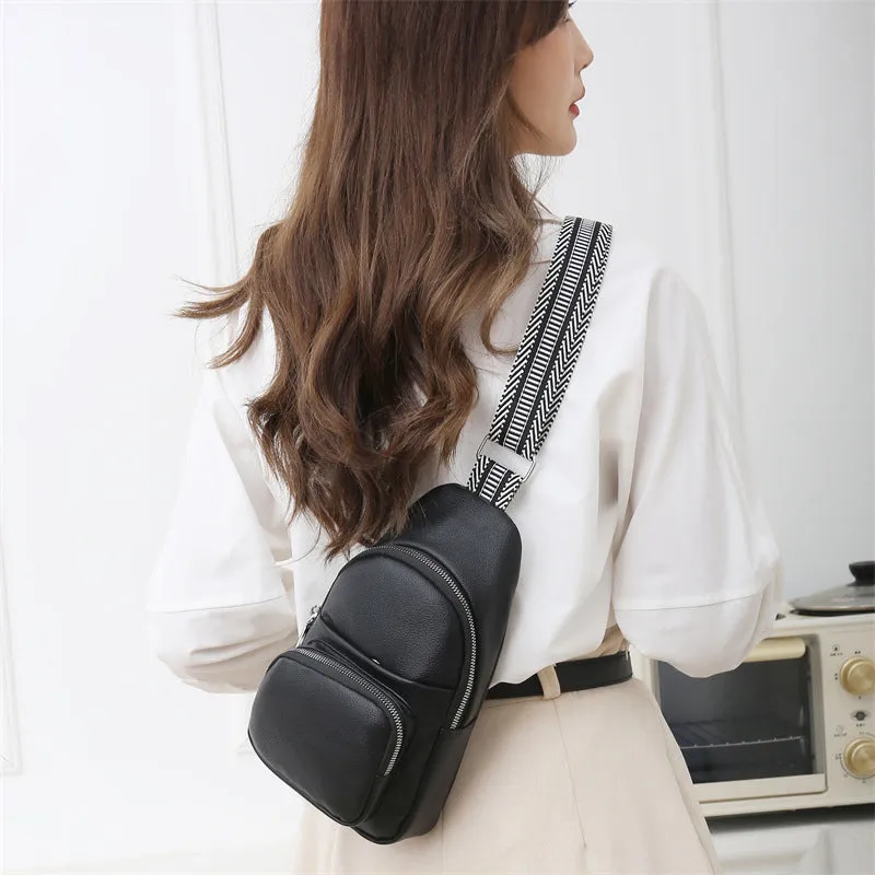 Small Faux Leather Women's Sling Bag