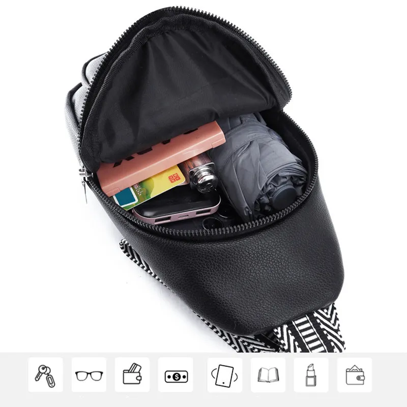 Small Faux Leather Women's Sling Bag