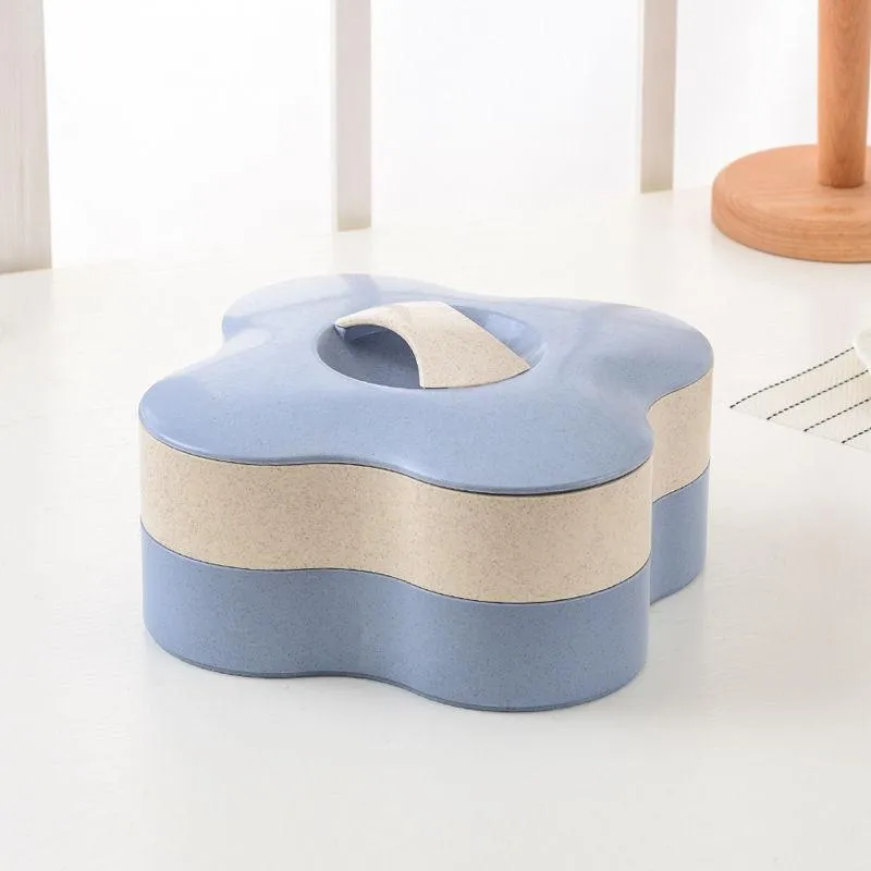 Snacks Dried Fruit Tray Melon Seed Tray Marriage Candy Box Split Sealed Compote Fruit Box Dried Fruit Storage Box