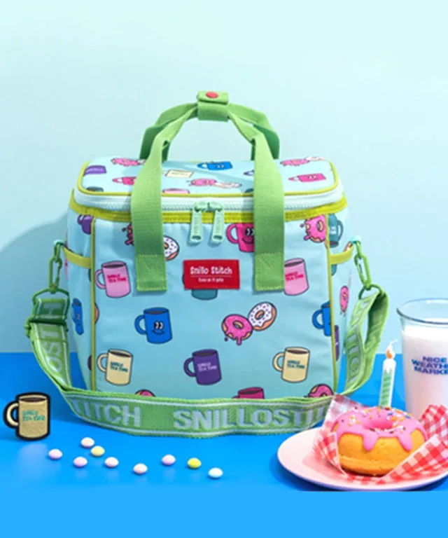 SNILLO STITCH Daily Picnic Cooler Bag Donut - Mint