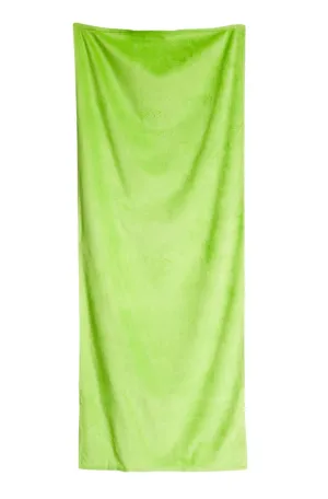 Solid Lime Terry Velour Bath Beach Towel
