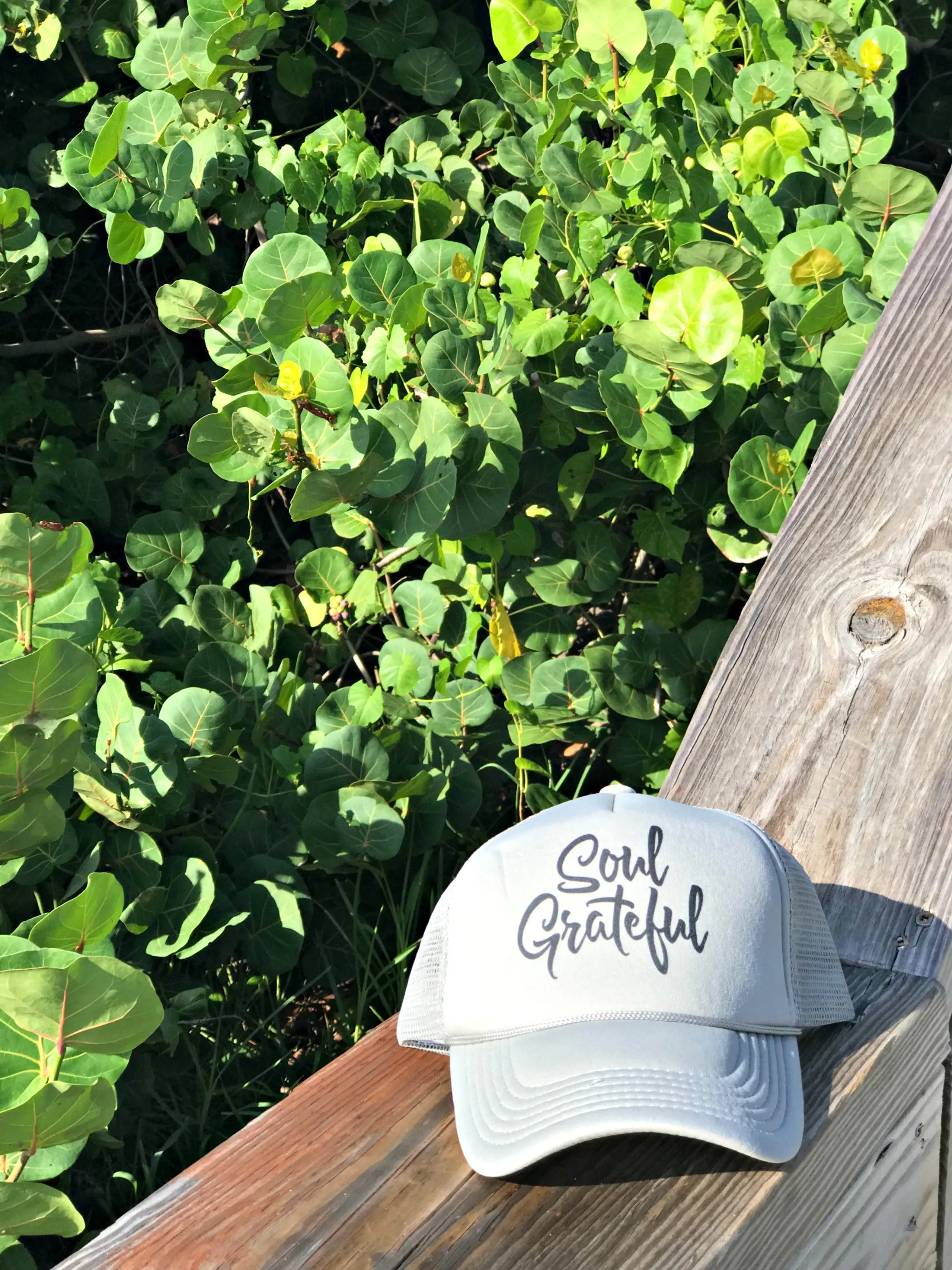 Soul Grateful Foam Trucker Hat (Light Gray)