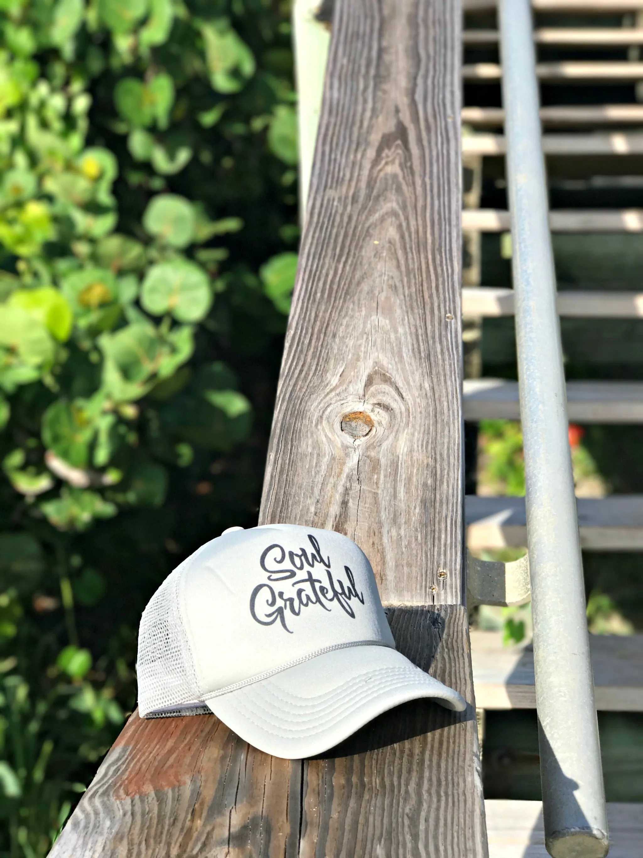 Soul Grateful Foam Trucker Hat (Light Gray)