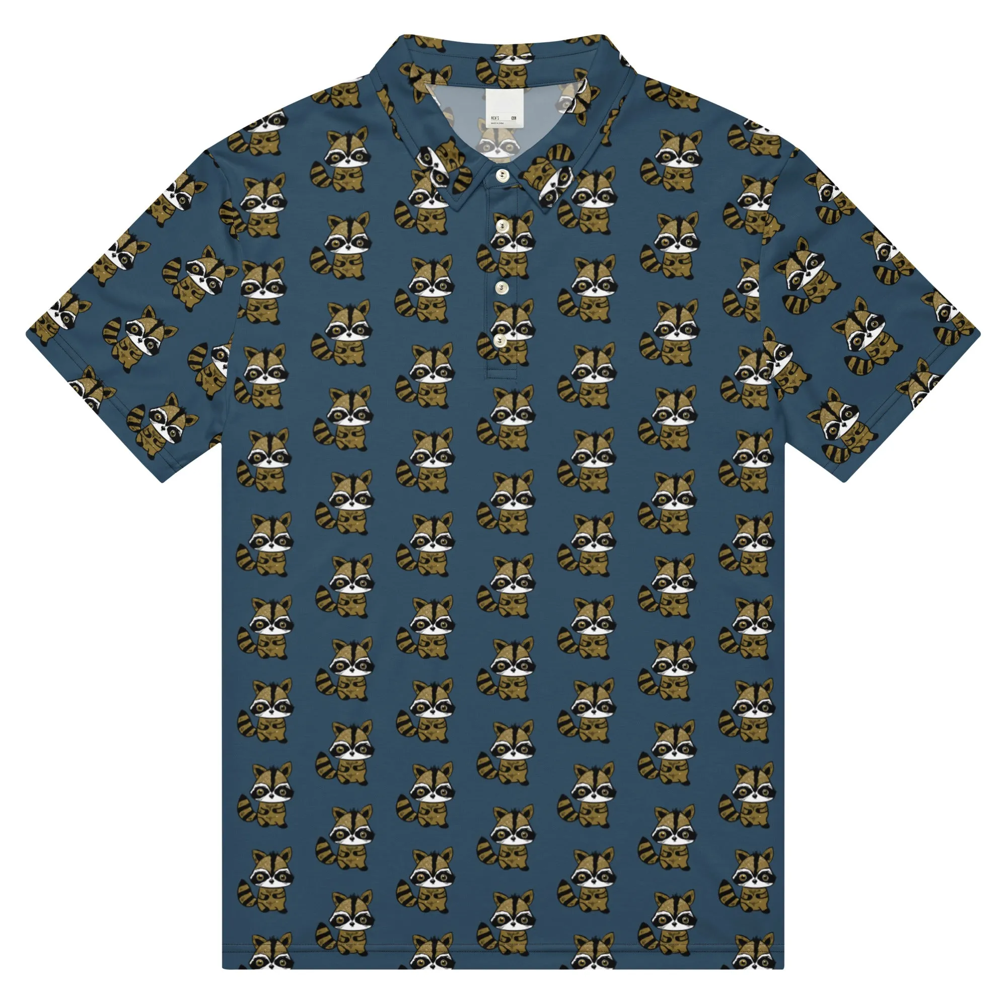 Spoogy the Raccoon Men’s slim fit polo