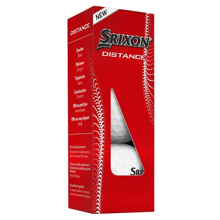 Srixon Distance White Golf Balls 12Pk