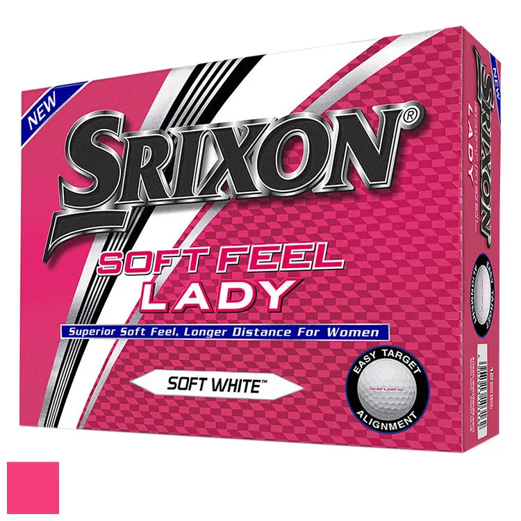 Srixon Ladies SOFT FEEL Lady Golf Ball Soft White (Sleeve/3 Ball Pack)