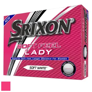 Srixon Ladies SOFT FEEL Lady Golf Ball Soft White (Sleeve/3 Ball Pack)