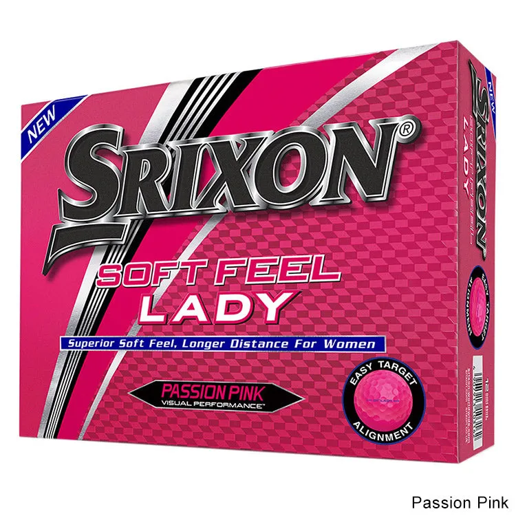 Srixon Ladies SOFT FEEL Lady Golf Ball Soft White (Sleeve/3 Ball Pack)
