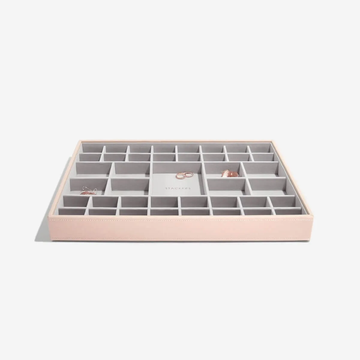 Stackers Supersize Jewellery Box (Set) - Blush Pink (Gold Hardware)