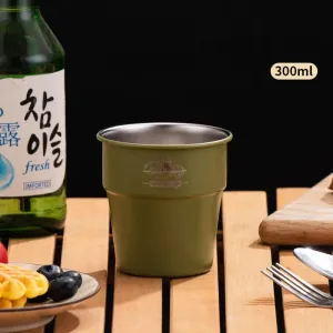 Stainless Steel Camping Cup - 300ml/350ml