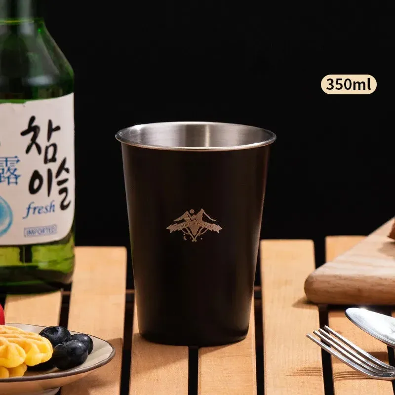 Stainless Steel Camping Cup - 300ml/350ml