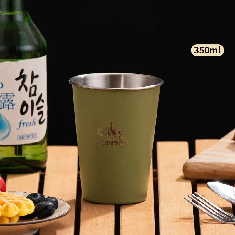 Stainless Steel Camping Cup - 300ml/350ml