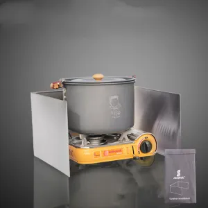 Stainless Steel Folding Mountain Picnic Gas Burner Windproof Plate