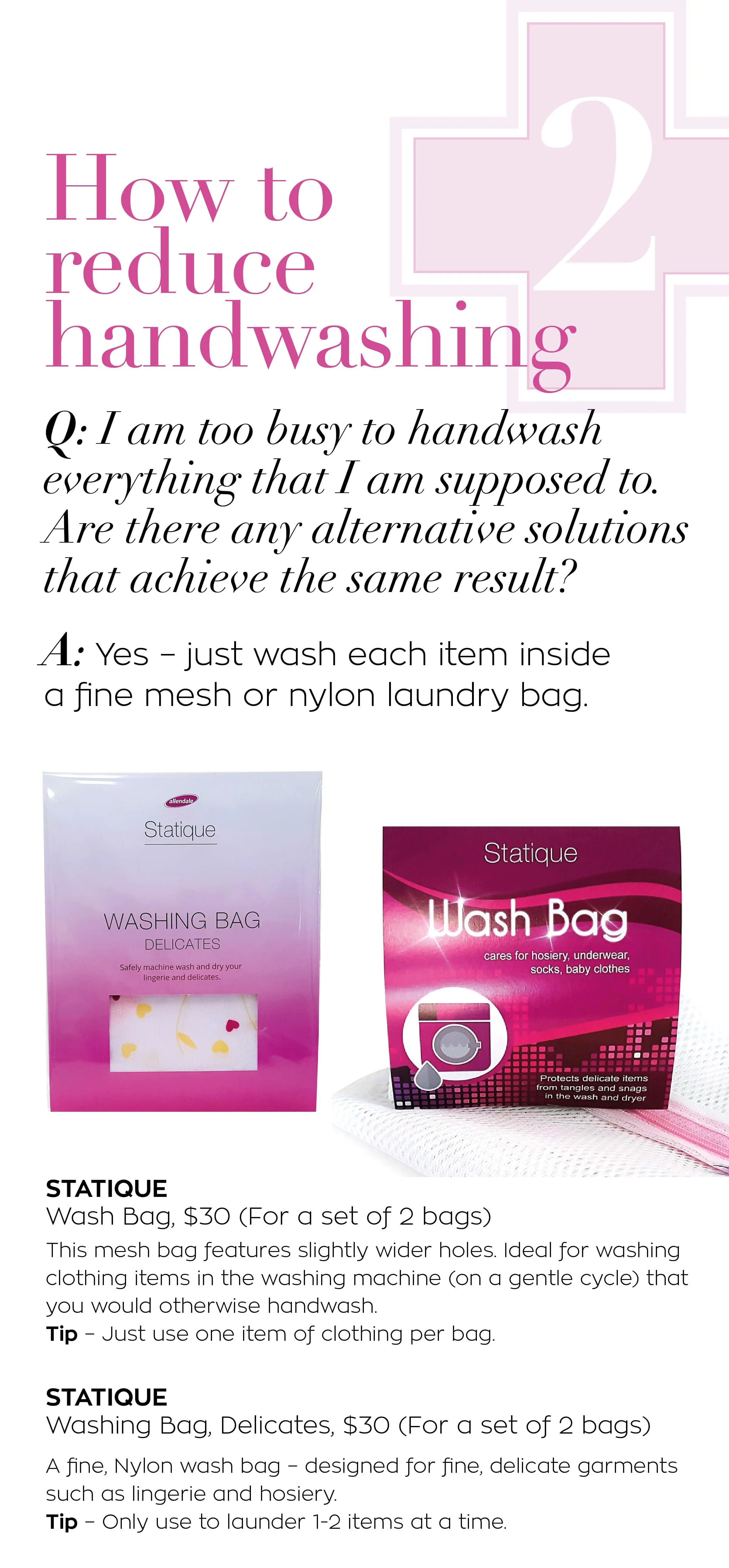 STATIQUE Wash Bag (Set of Two Bags)