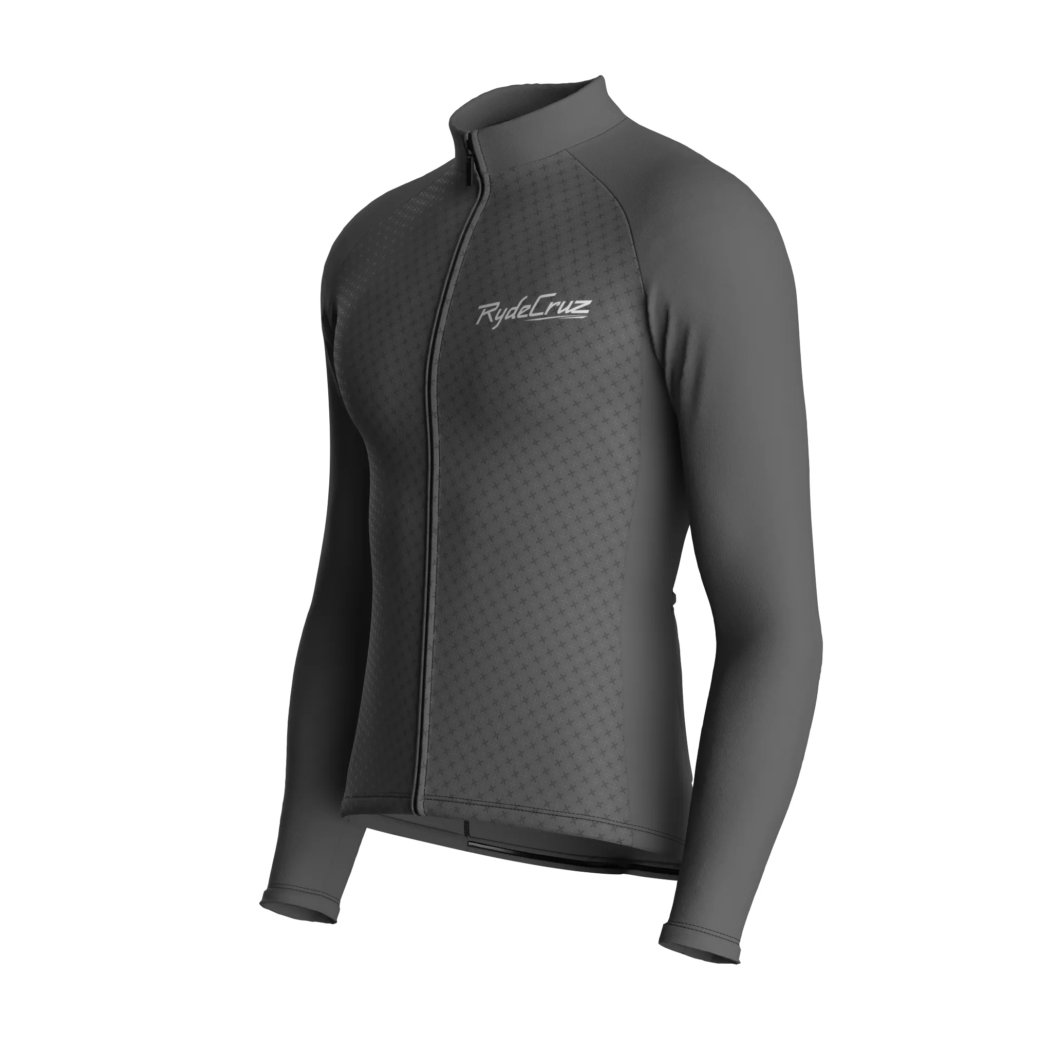 Stellar Grid | Ash Gray Male Long Sleeves Jersey