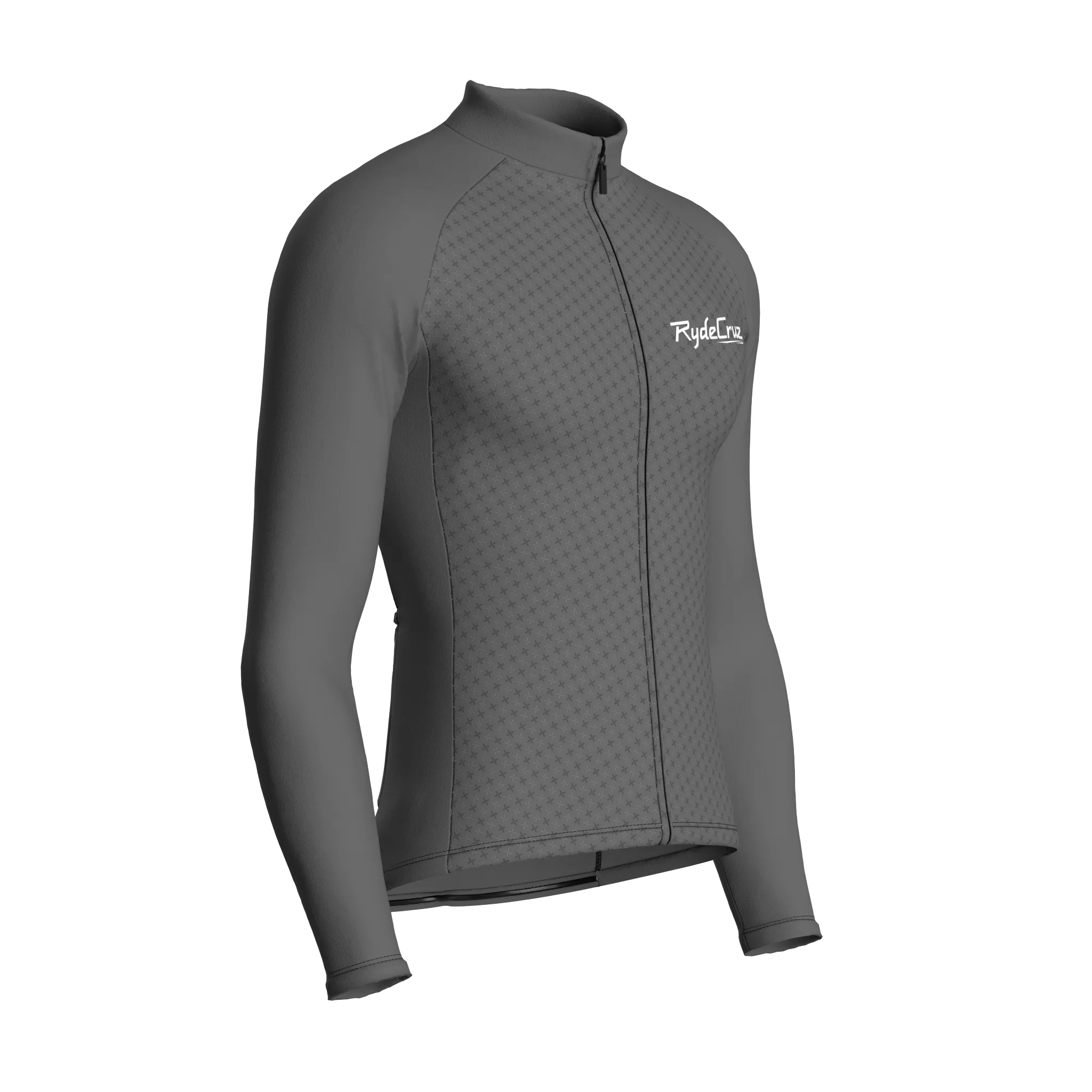 Stellar Grid | Ash Gray Male Long Sleeves Jersey