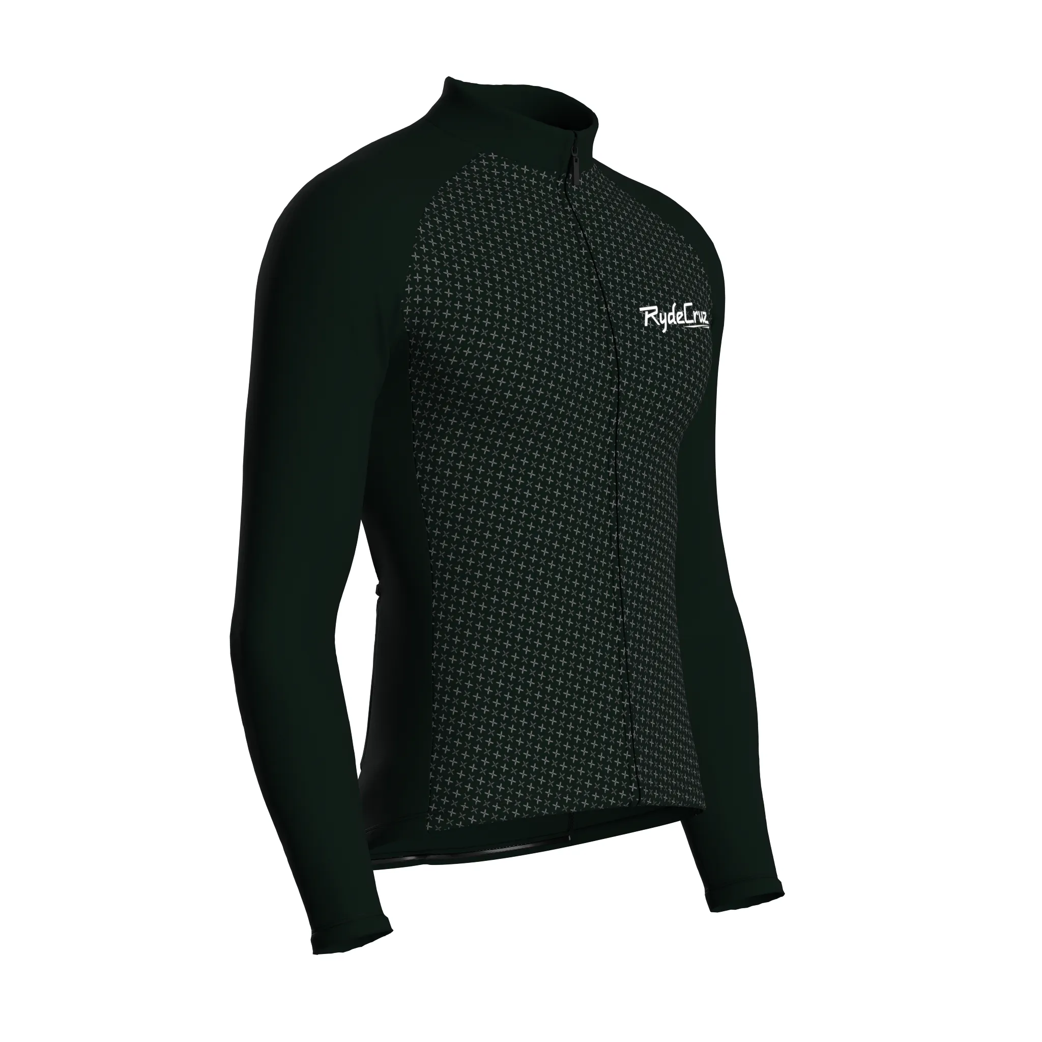Stellar Grid | Dark Green Male Long Sleeves Jersey