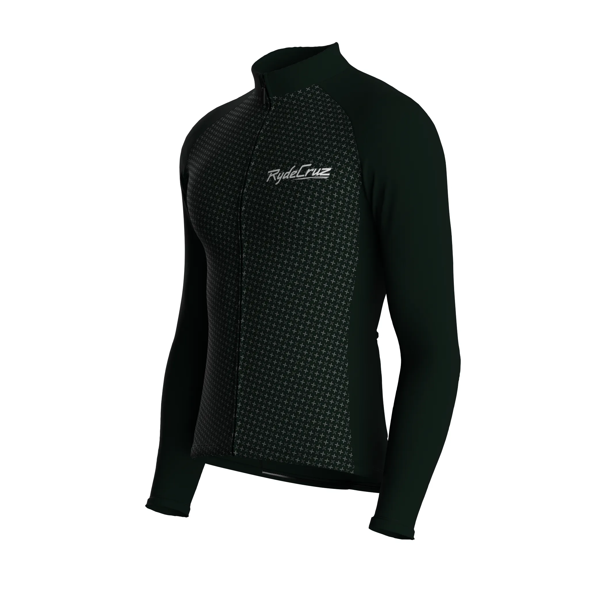 Stellar Grid | Dark Green Male Long Sleeves Jersey