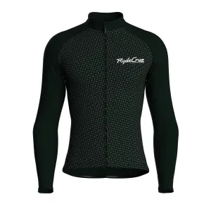 Stellar Grid | Dark Green Male Long Sleeves Jersey