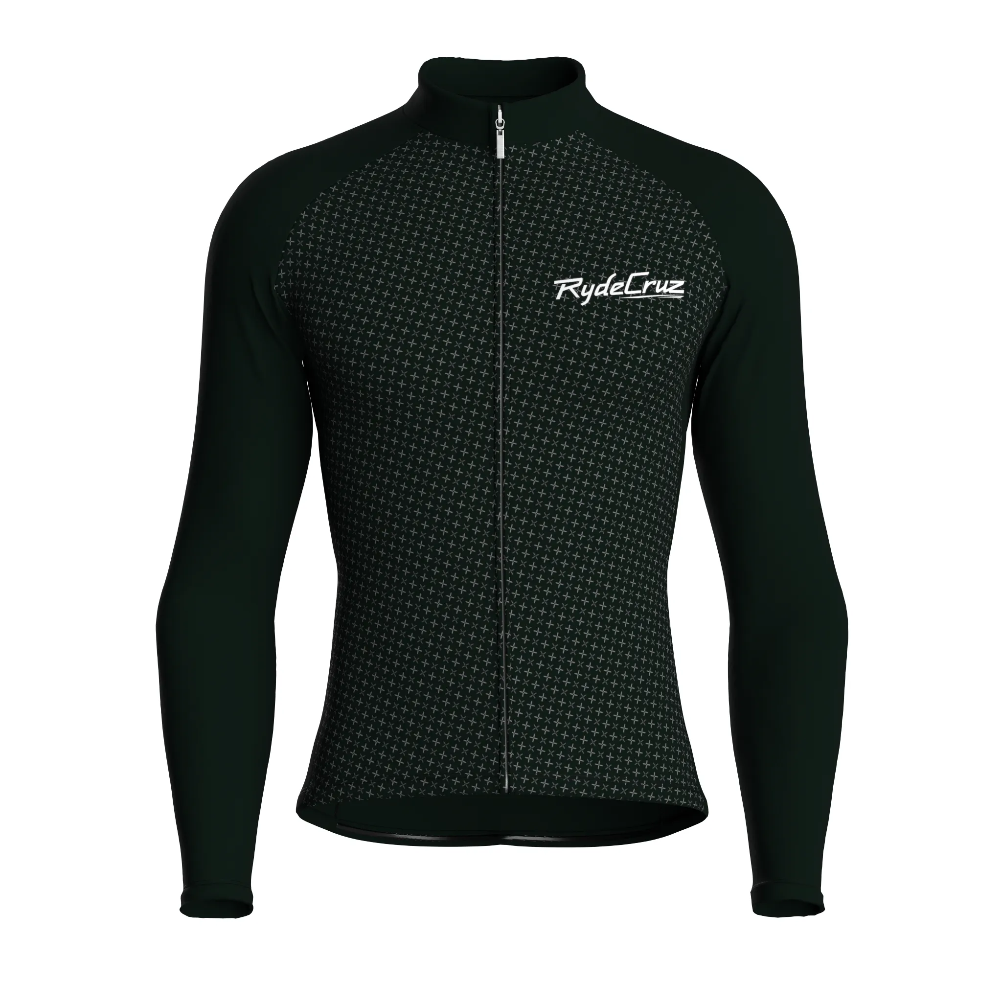 Stellar Grid | Dark Green Male Long Sleeves Jersey