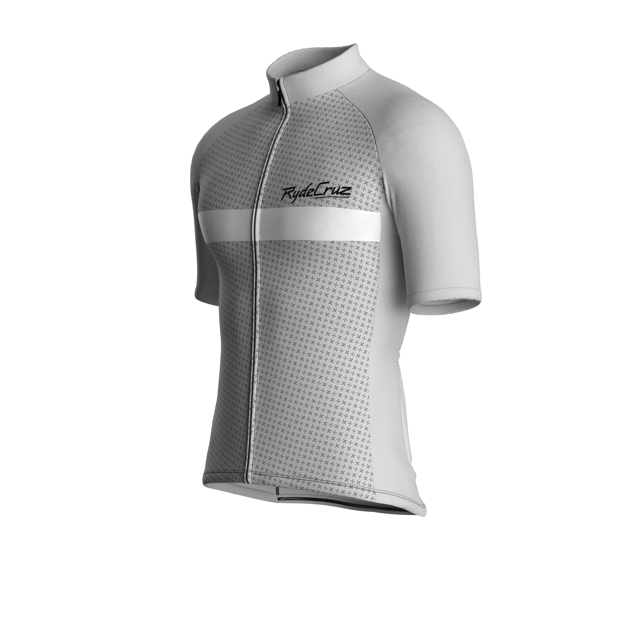 Stripe Dynamics | Light Gray Male Short Sleeves Jersey