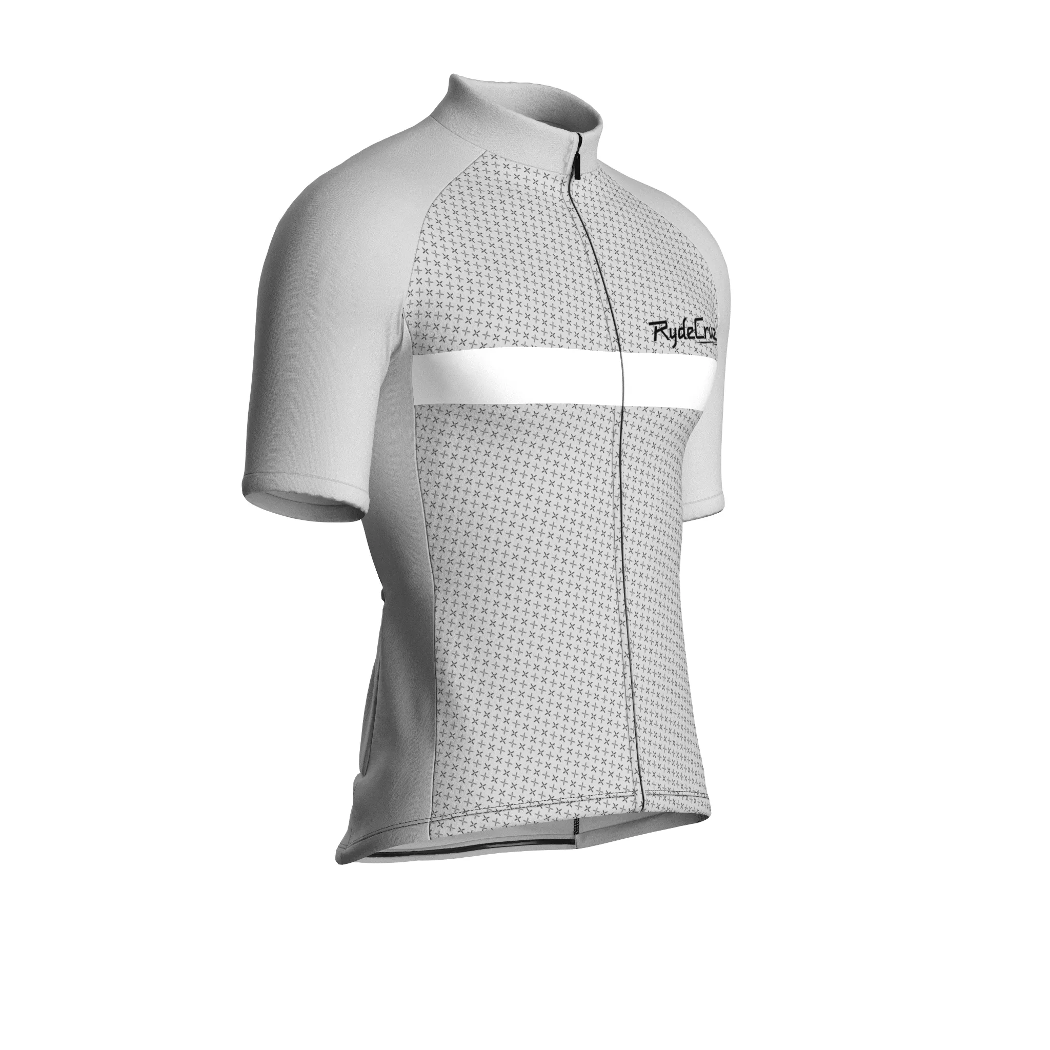 Stripe Dynamics | Light Gray Male Short Sleeves Jersey