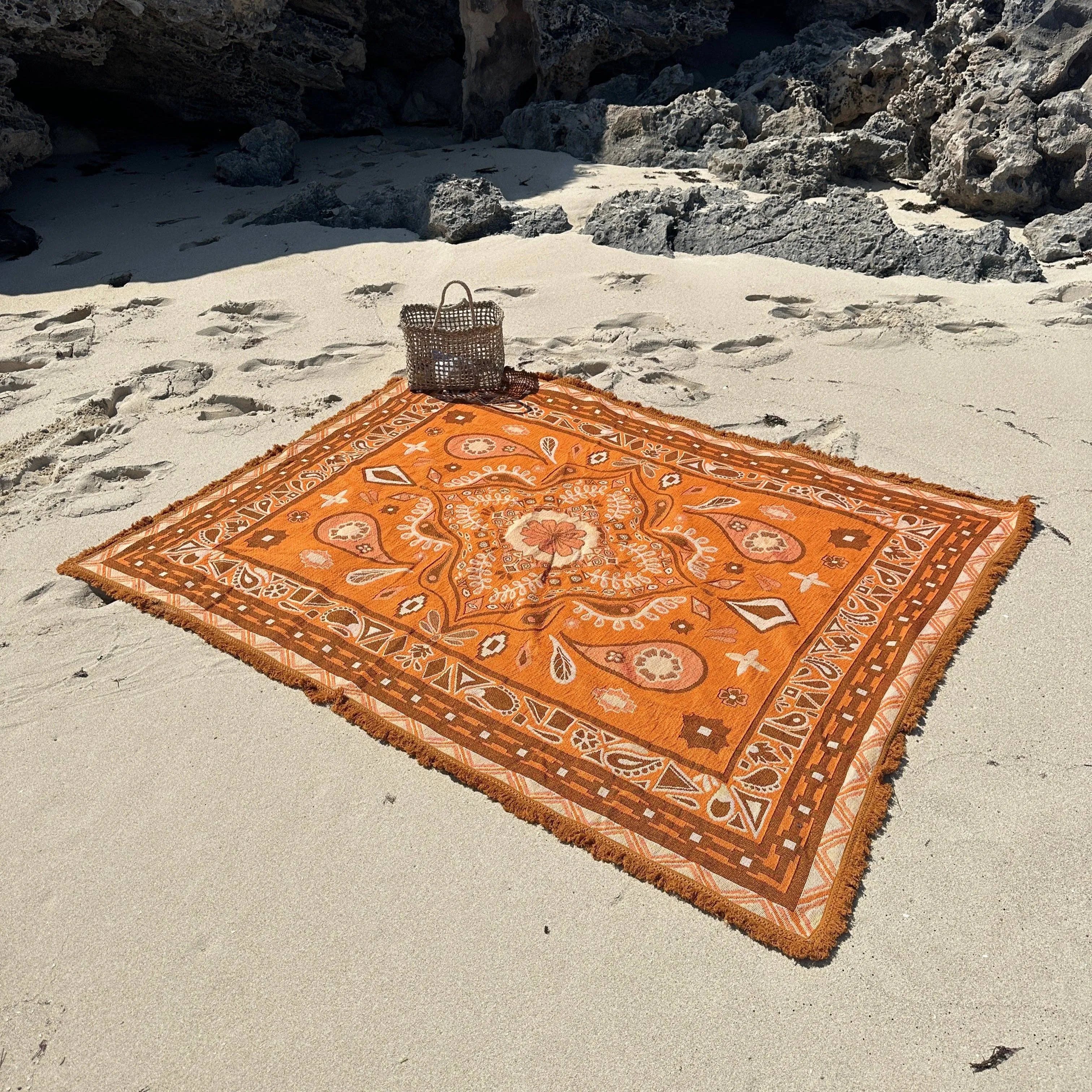 Sunni Scenes - Honey Picnic Rug