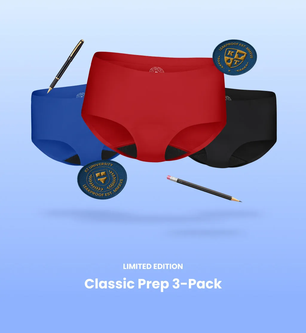 Super Leakproof® No-Show Underwear Boyshort 3-Pack (Kit Item)