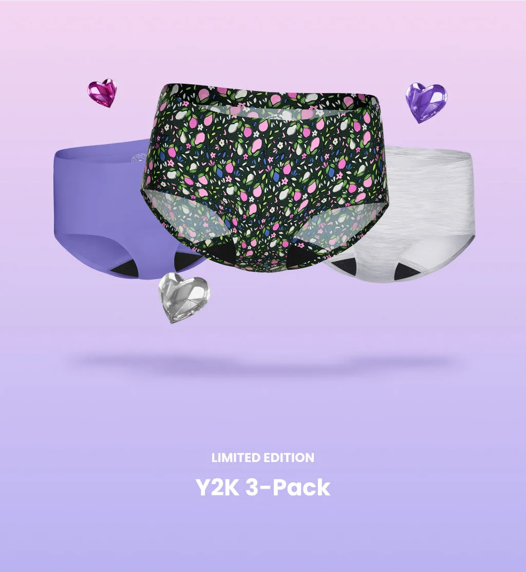 Super Leakproof® No-Show Underwear Boyshort 3-Pack (Kit Item)