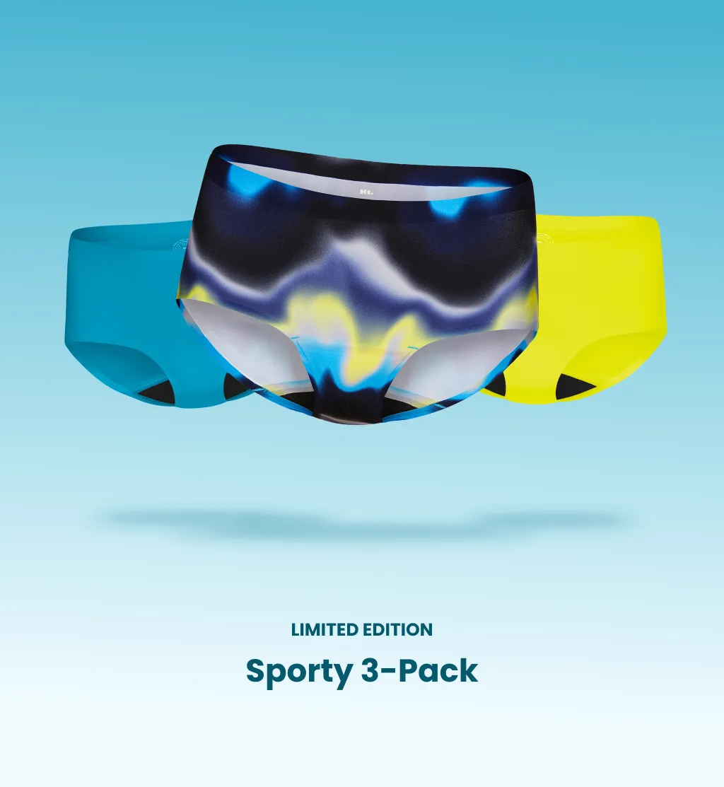 Super Leakproof® No-Show Underwear Boyshort 3-Pack (Kit Item)