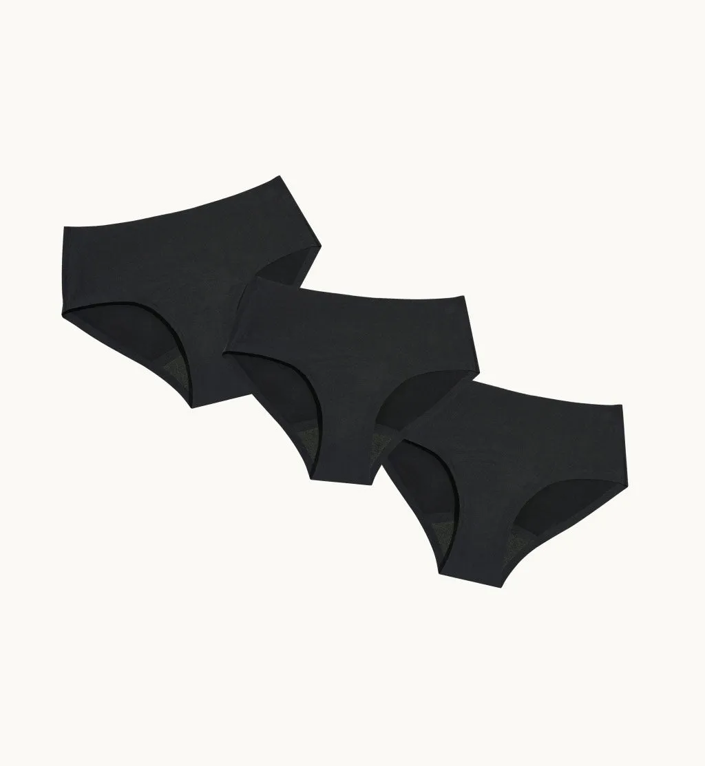 Super Leakproof® No-Show Underwear Boyshort 3-Pack (Kit Item)