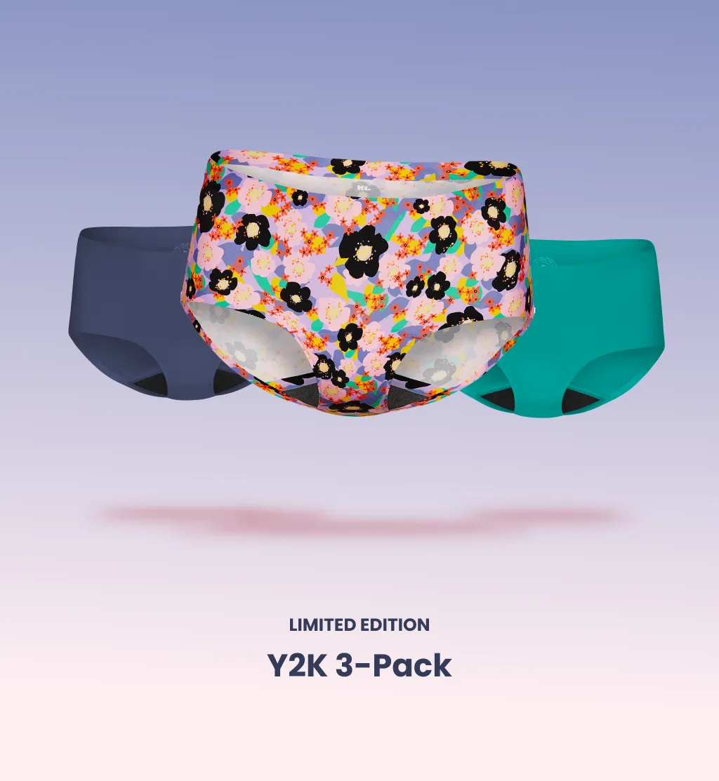 Super Leakproof® No-Show Underwear Boyshort 3-Pack (Kit Item)